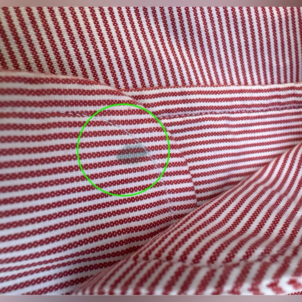 Brooks Brothers Red & White Pin Stripe Casual Button Down Shirt Size 19-35 (2XL) - Picture 13 of 15